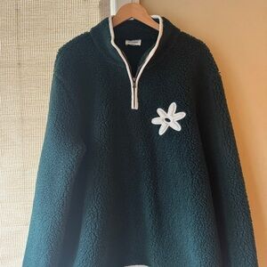 Men’s Green Fleece quarter zip
